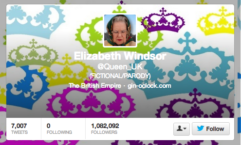 @Queen_UK twitter account
